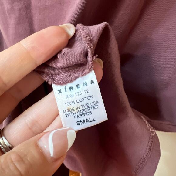 Xirena Wiley T-Shirt Long Sleeve Maxi Dress In Dusty Rose Pink MEDIUM - Picture 6 of 8